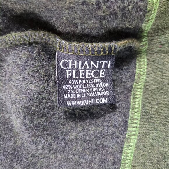 Kuhl Jacket Womens XS Green Full Zip Chianti Fleece Wool Blend Hooded - Picture 6 of 11